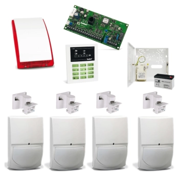 SYSTEM ALARMOWY SATEL CA-5 KPL + 4x SWAN QUAD